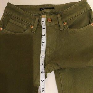 Lucky Brand Low Rise Cropped Skinny Jeans – Lolita Olive Green